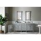 James Martin Vanities Brittany 72in Double Vanity, Urban Gray w/ 3 CM Ethereal Noctis Quartz Top 650-V72-UGR-3ENC - alternate 5